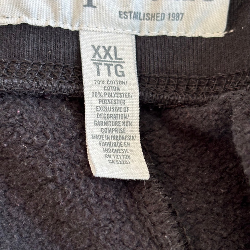 Aeropostale Womens Jogger Sweatpants Y2K 2XL Black Logo Varsity Letters 19711 - Picture 15 of 16